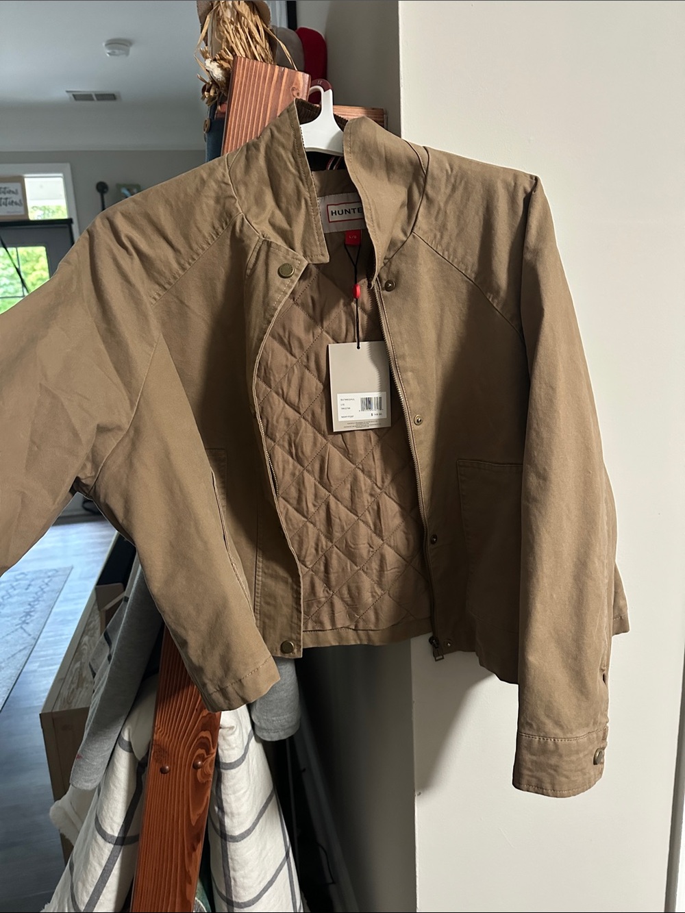 Hunter  Lightweight Khaki Shirt Jacket